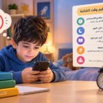 كثرة استخدام الموبايل عند الأطفال.. كيف تحافظ الأسرة على نومهم وتركيزهم؟