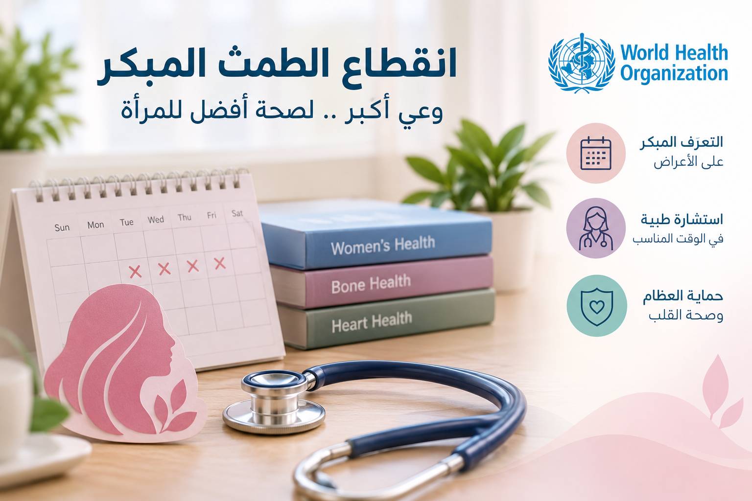 منظمة الصحة العالمية تسلط الضوء على انقطاع الطمث المبكر وتأثيره على صحة المرأة