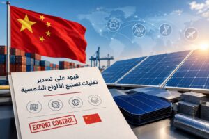 الصين تقترح قيودًا جديدة على تصدير تقنيات تصنيع الألواح الشمسية